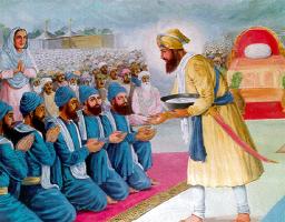 Guru Gobind initiates the Five Beloved